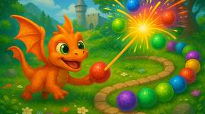 Cute dragon shoot balls